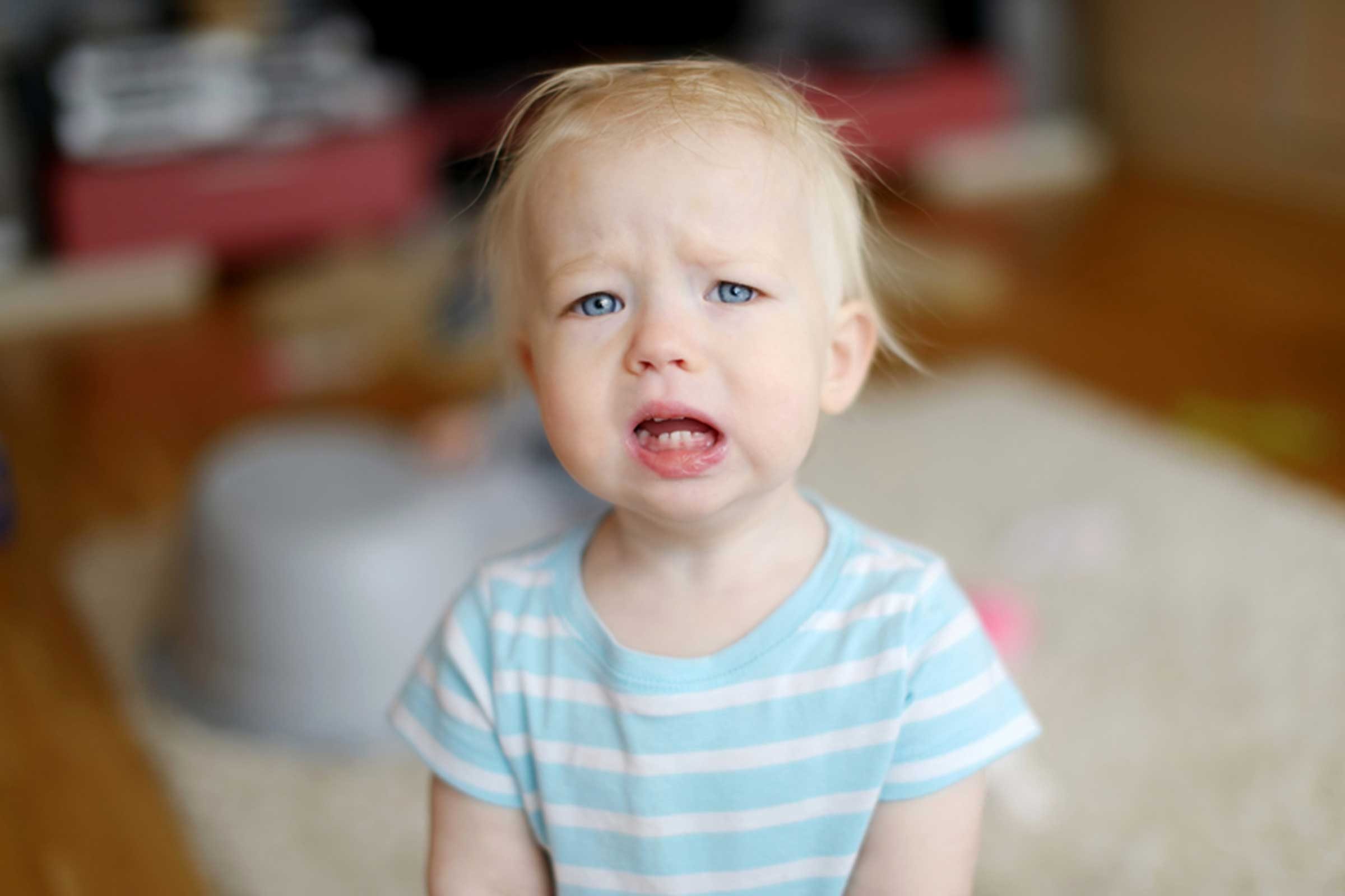 upset toddler