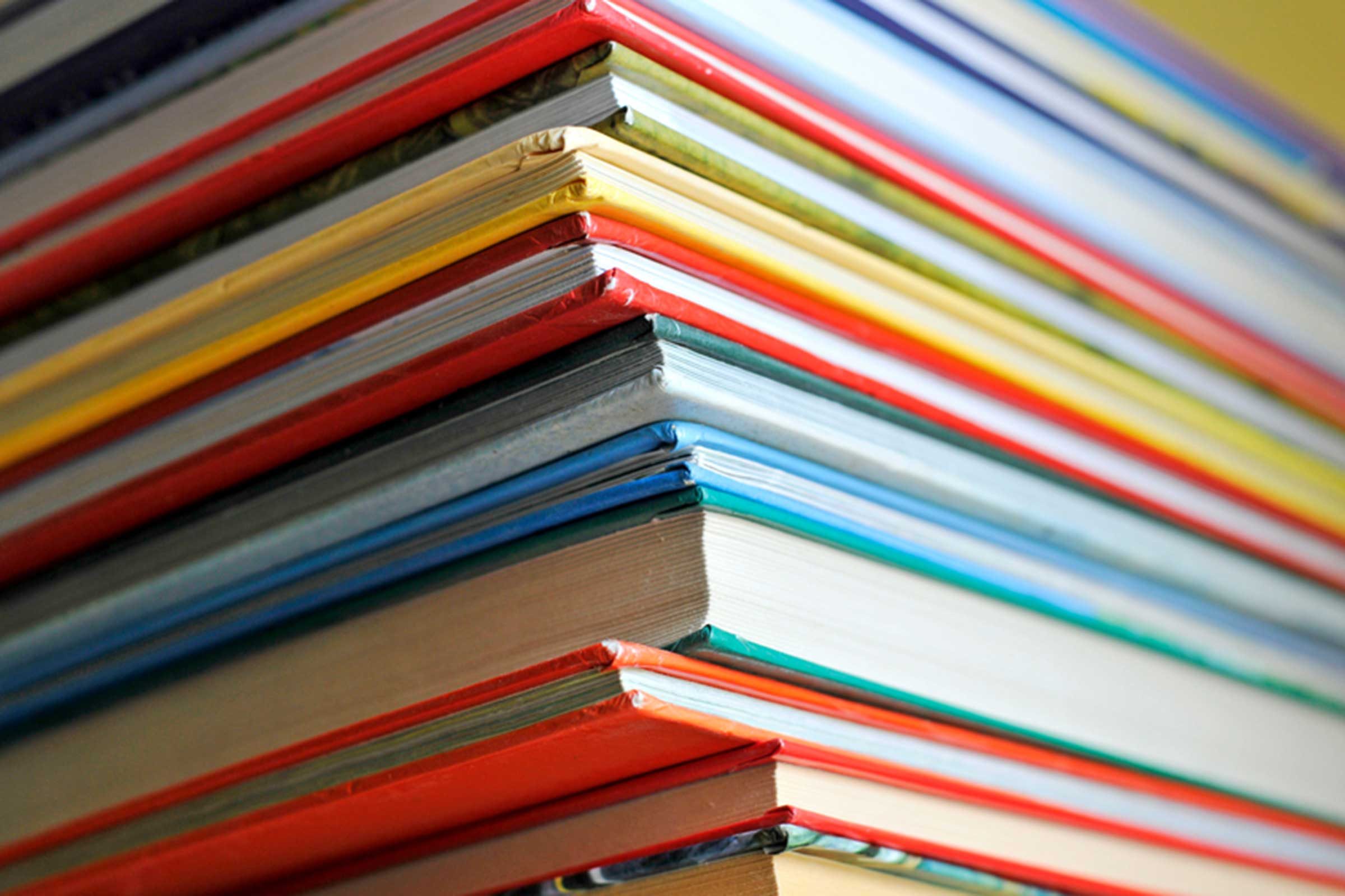 stack of children's books