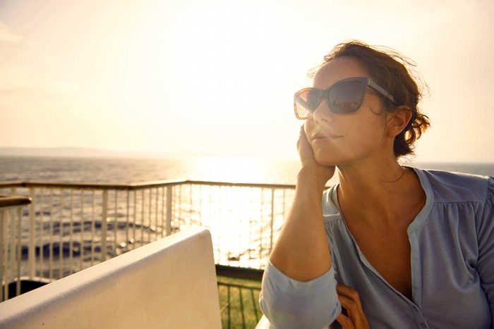woman wearing sunglasses