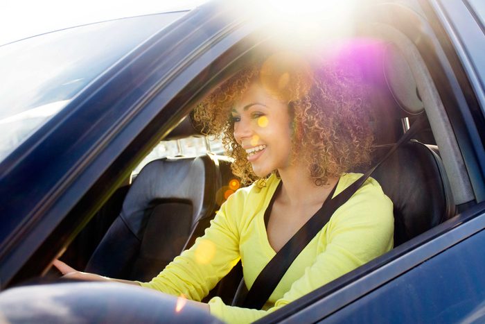 woman in driver's seat