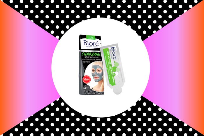 Biore self-heating one minute mask acne treatment.