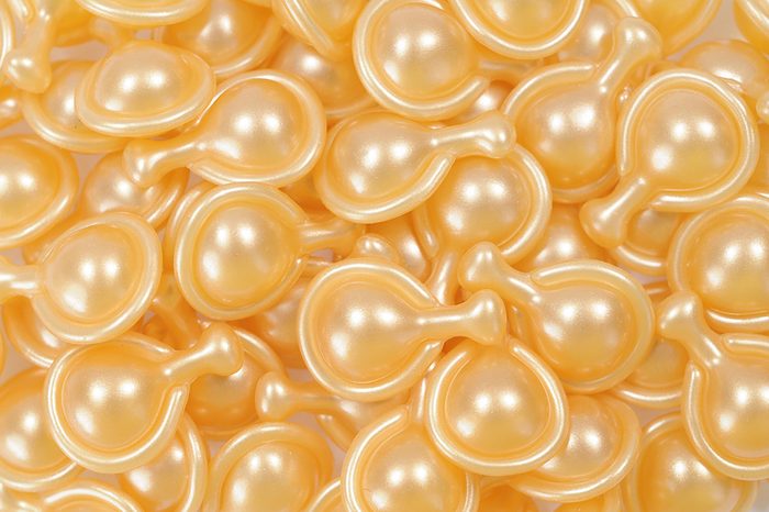 Picture of lots of yellow ceramides for skin.