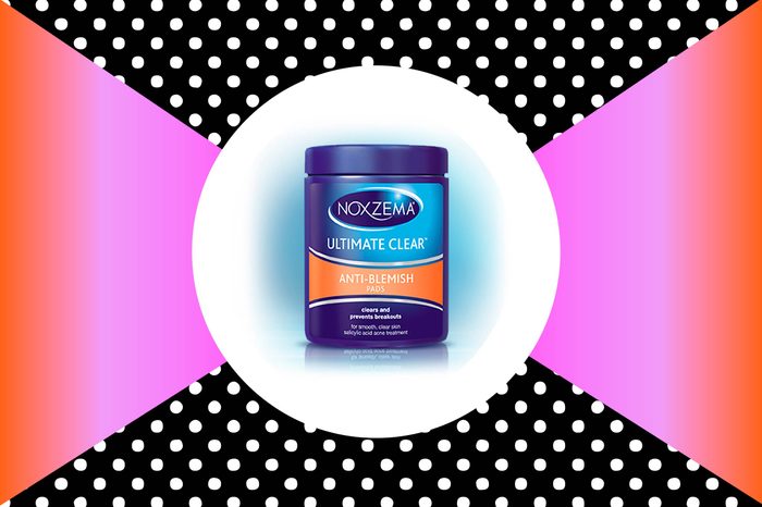 Noxzema ultimate clear anti-blemish pad acne treatment.