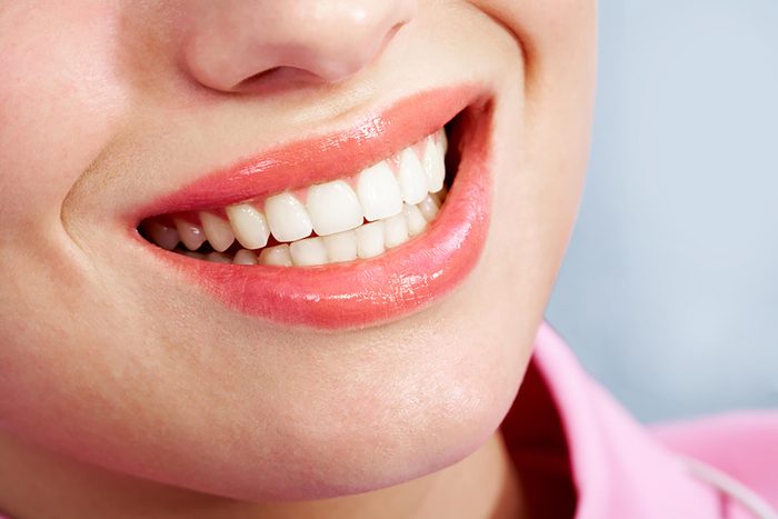 happy smile showing perfect teeth