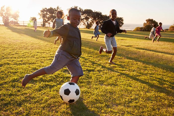 soccer children exercise