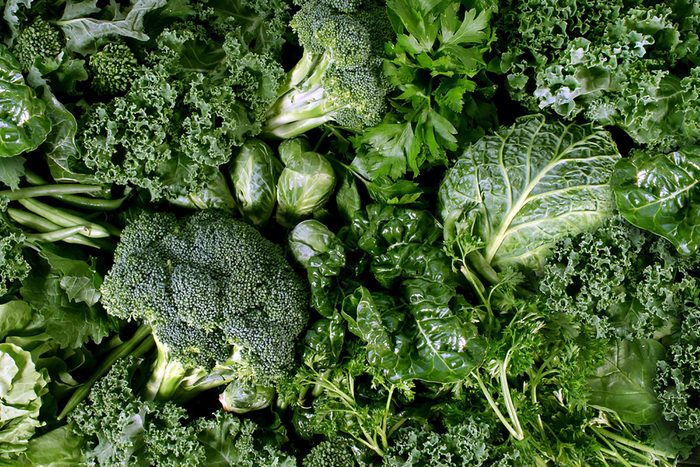 Green vegetables.