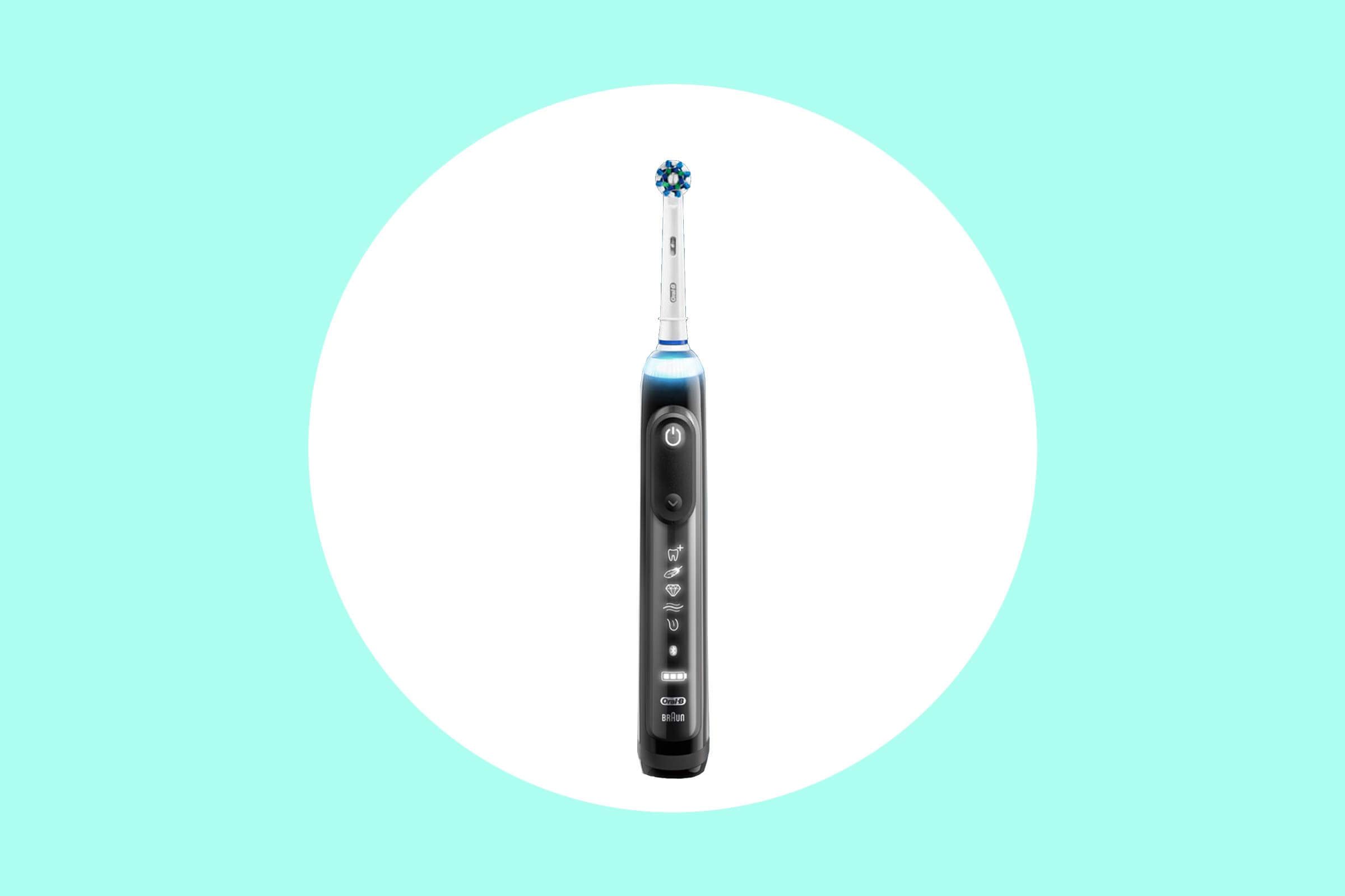Oral B Genius Pro 8000 toothbrush.