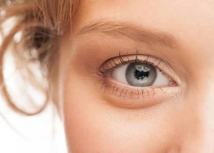 Close-up shot of woman eye