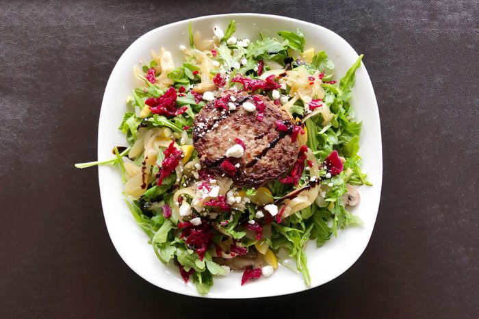 Easiest Burger Salad.