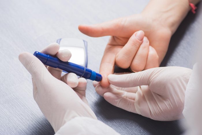 testing blood sugar