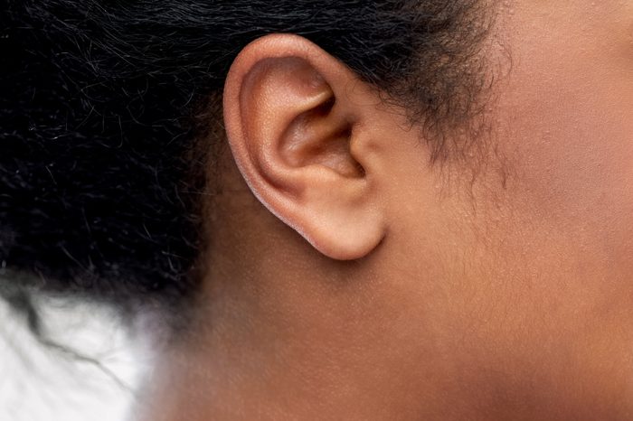 closeup of ear