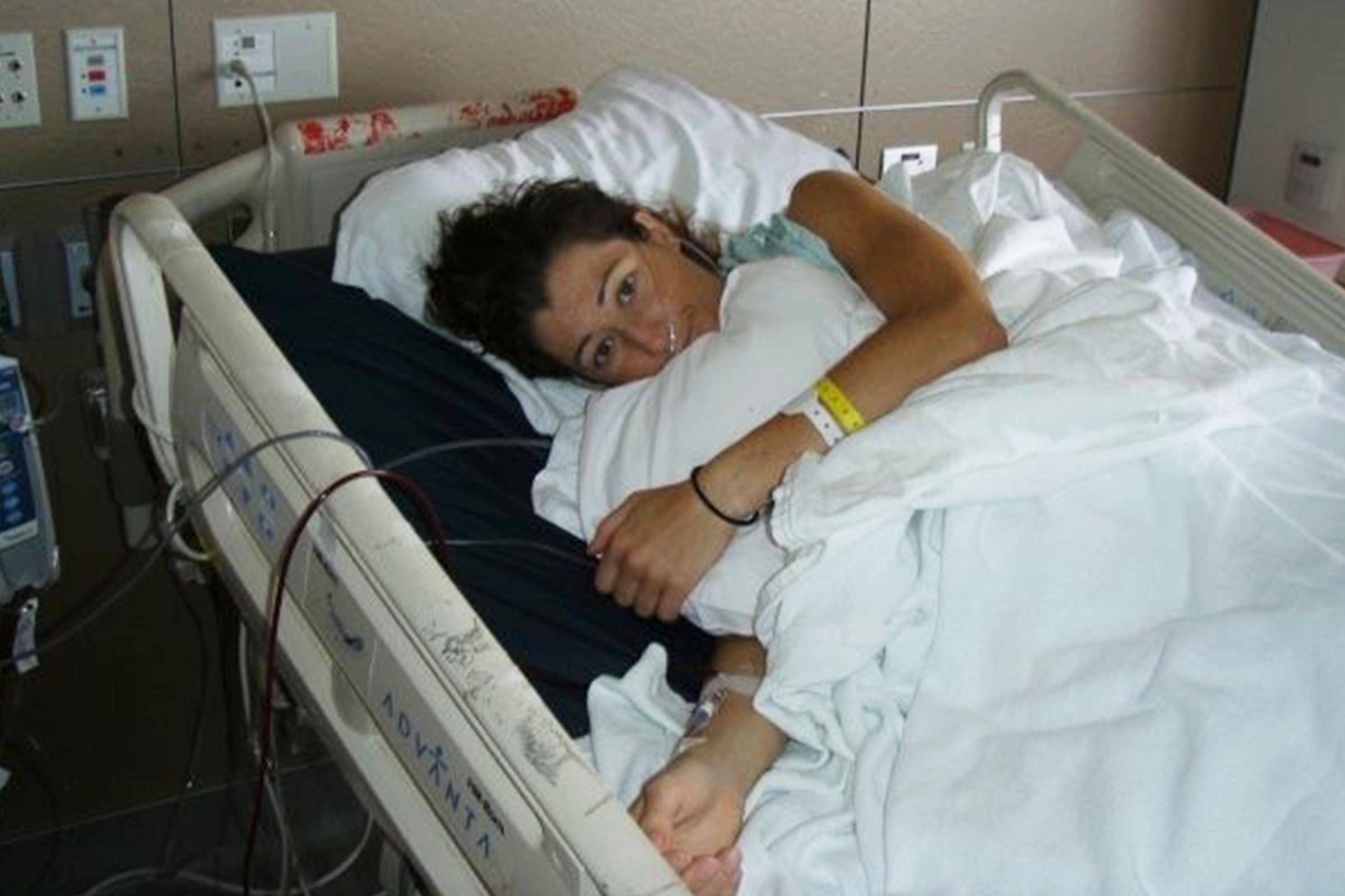 jamie whitmore in hospital bed