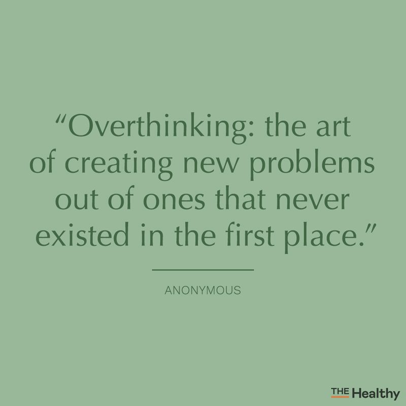 overthinking quote card