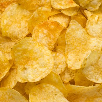 Pile of potato chips