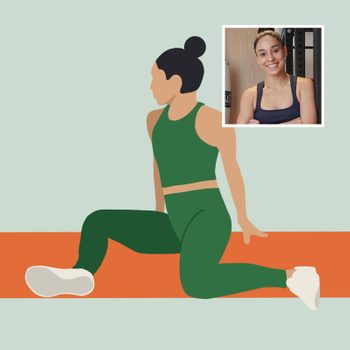 Mobility Exercise 90-90 with portrait of charlee atkins
