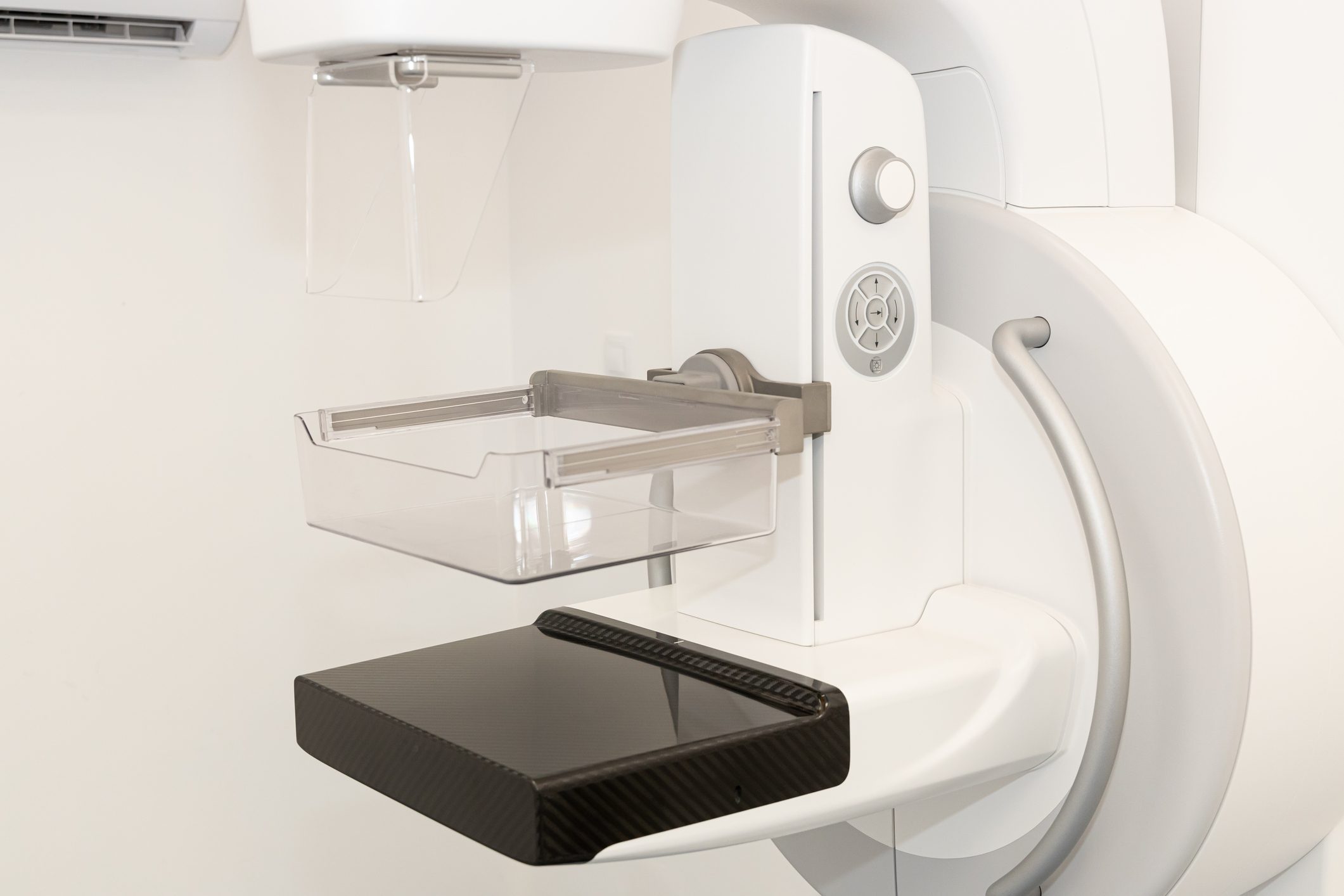 Mammography Breast Screening Device In Modern Clinic. Medical Equipment. Health Care, Medical Technology.
